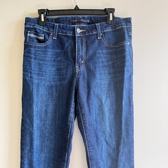LEVIS THE ORIGINAL JEANS MID RISE SKINNY BLUE WOMENS SIZE 12 M - Picture 2 of 8